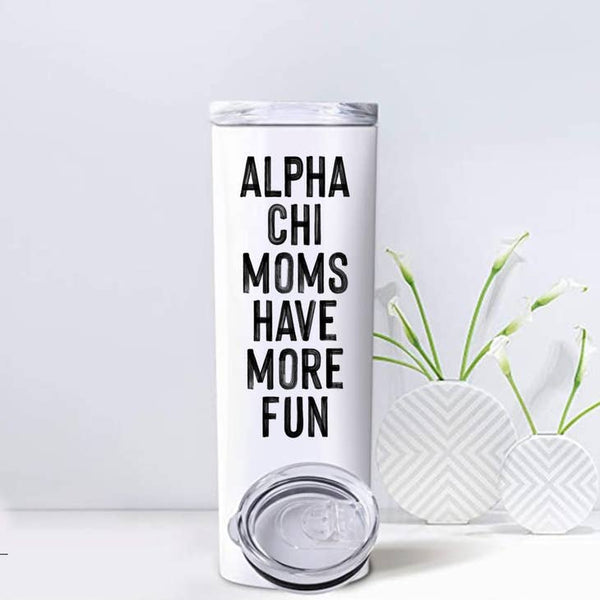 Alpha Chi Omega Mom Tumbler
