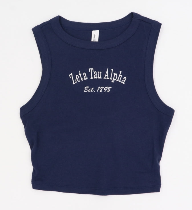 【希少】ALPHA THETA-C AT-6100 Zeta Tau Alpha Classic Crop Tank – Greek Divine and More