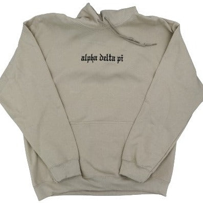 Alpha Delta Pi Embroidered Hooded Sweatshirt