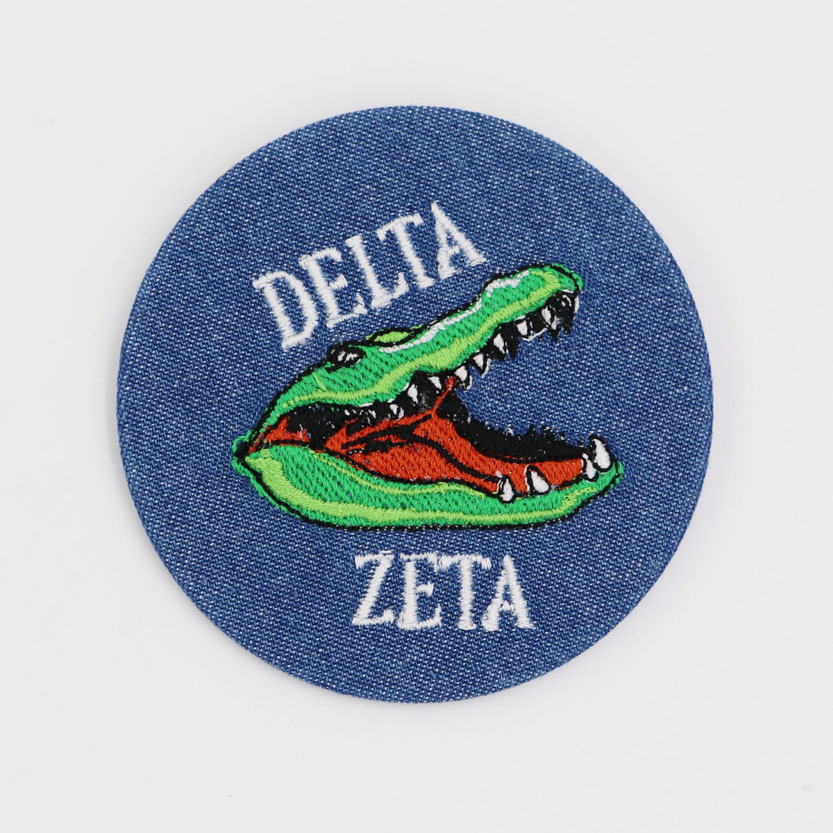 Delta Zeta - Furry Slippers Women - With DZ Embroidery Logo