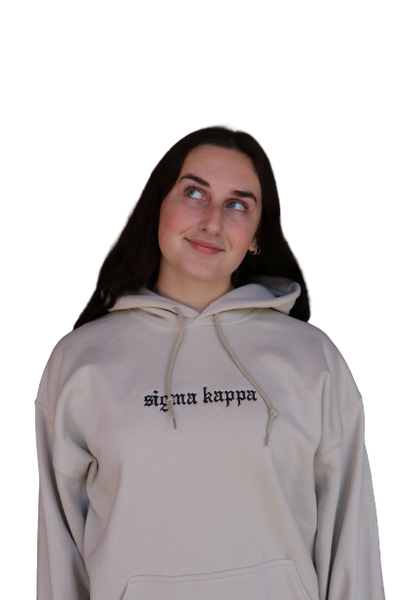 Sigma Kappa Embroidered Hooded Sweatshirt