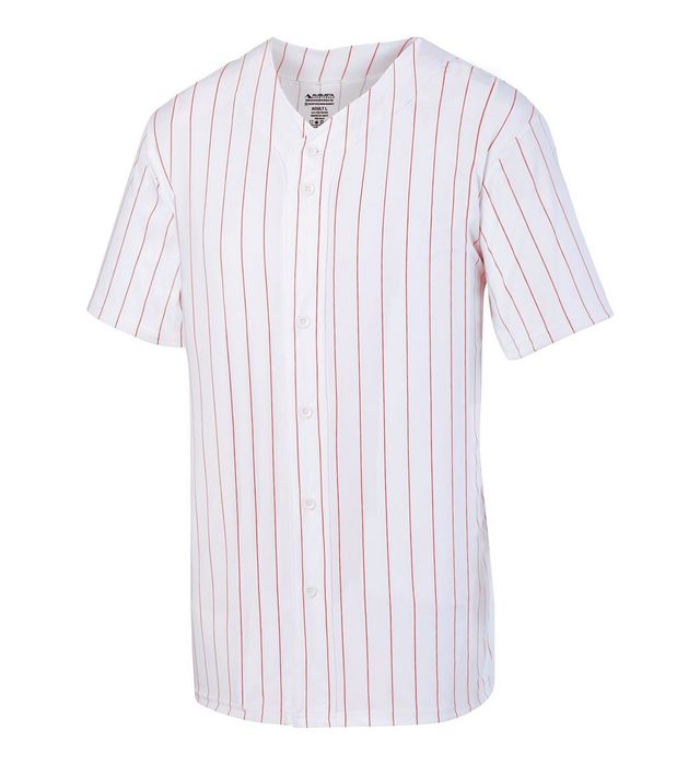 1685 Pinstripe Full-Button Baseball Jersey – Greek Divine and More