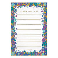 Alpha Delta Pi Floral Notepad