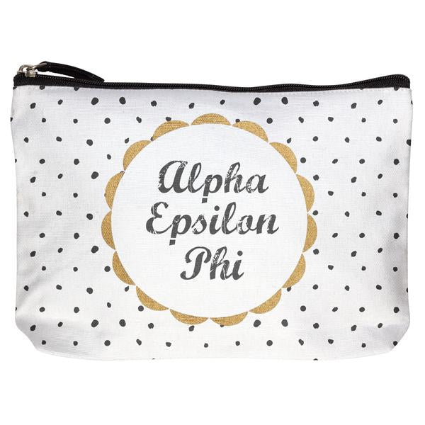 Alpha Epsilon Phi Cotton Makeup Bag