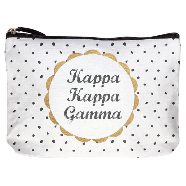 Kappa Kappa Gamma Cotton Makeup Bag