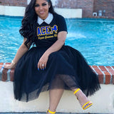 Sigma Gamma Rho Black Word Tee