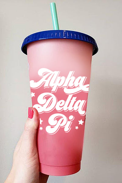 Alpha Delta Pi Color Changing Cups