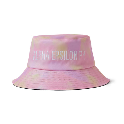 Alpha Epsilon Phi Tie Dye Pastel Bucket Hat