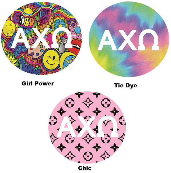 Alpha Chi Omega Printed Button Collection