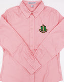 Alpha Kappa Alpha Ladies Long Sleeve Easy Care Shirt