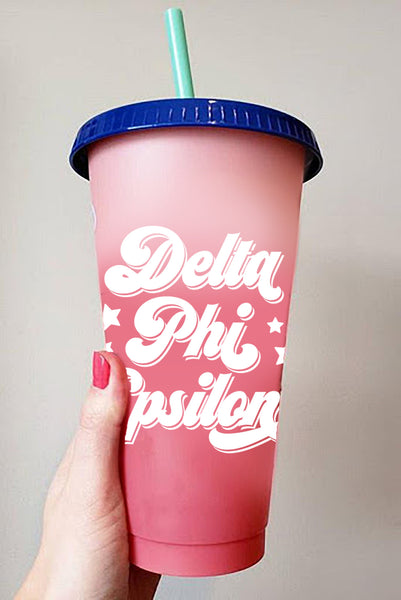 Delta Phi Epsilon Color Changing Cups