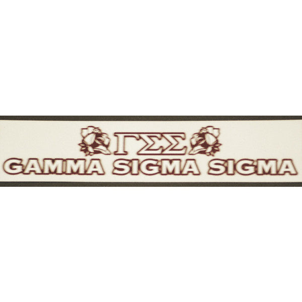 Gamma Sigma Sigma Bumper Sticker Decal - Discontinued