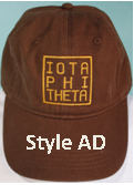 Iota Phi Theta Square Brown Hat - Discontinued