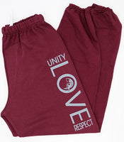 Lambda Theta Alpha "Unity, Love, Respect" Sweatpants