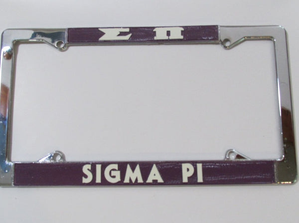Sigma Pi Car License Frame