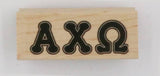 Alpha Chi Omega Rubber Stamp