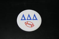 Delta Delta Delta Football Embroidered Button