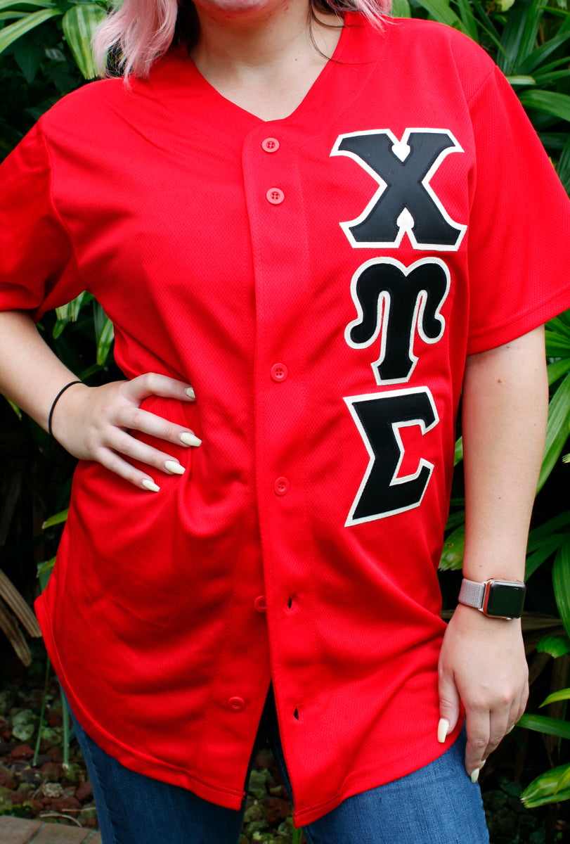 Chi Upsilon Sigma Cussie Baseball Jersey – Greek Divine and More