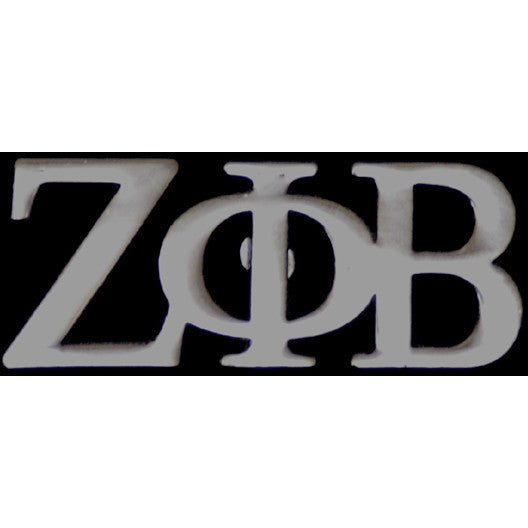 Zeta Phi Beta Silver Greek Letter Lapel Pin Greek Divine and More