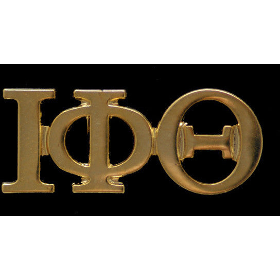 Iota Phi Theta Gold Greek Letter Lapel Pin