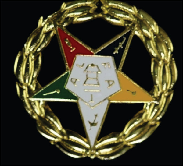 Order of the Eastern Star Wreath Pin