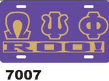 1911 Purple and Old Gold 1911 / Life Member / Roo! License Plate