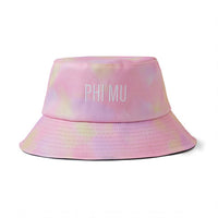 Phi Mu Tie Dye Pastel Bucket Hat