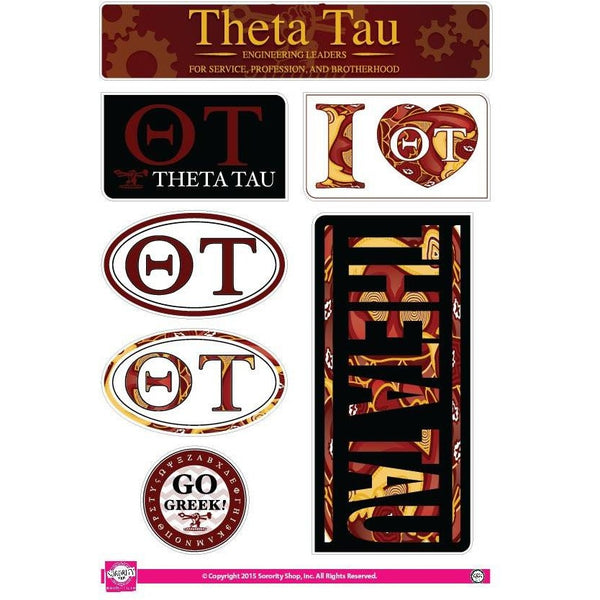 Theta Tau Lifestyle Sticker Sheet