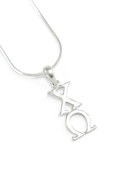 Chi Omega Sterling Silver Lavaliere