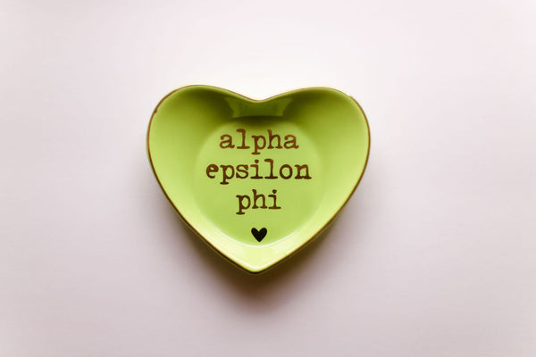 Alpha Epsilon Phi Heart Ring Dish