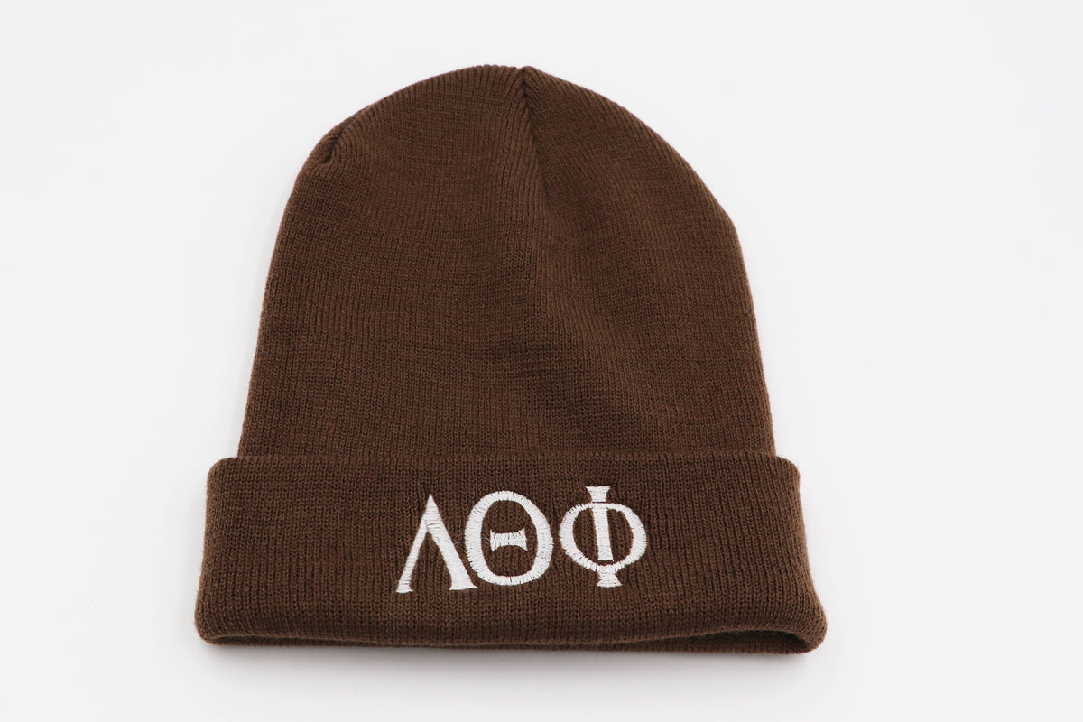 Lambda Theta Phi Brown Beanie – Greek Divine and More