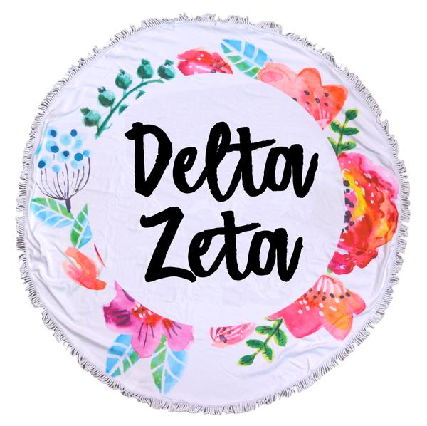 Delta Zeta Fringe Towel Blanket