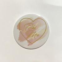 Phi Mu Printed Button Watercolor Collection