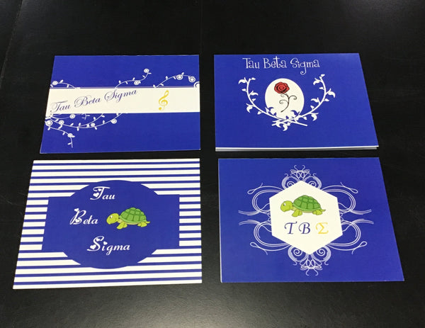 Tau Beta Sigma Blank Greeting Cards 8 Pack