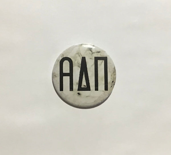 Alpha Delta Pi Marble 2.25" Printed Button