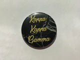 Kappa Kappa Gamma Marble 2.25" Printed Button