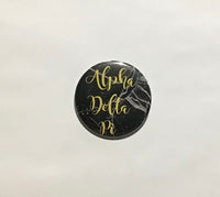Alpha Delta Pi Marble 2.25" Printed Button