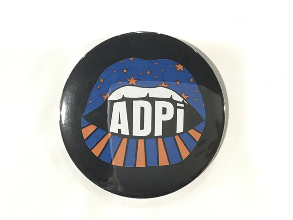 Alpha Delta Pi Lip Printed Button