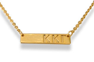 Kappa Kappa Gamma Bar Necklace