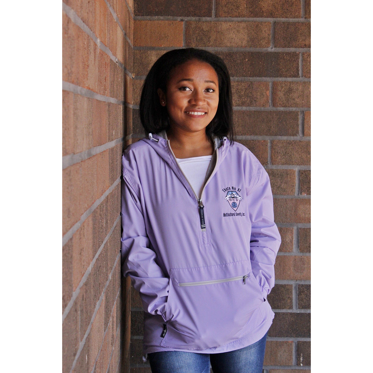 Theta Nu Xi Lavender Anorac – Greek Divine and More