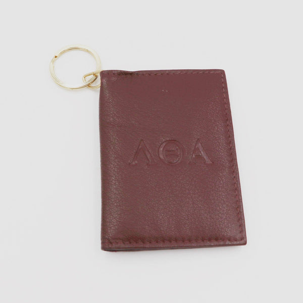 Lambda Theta Alpha Leather Key Chain Wallet- Discontinued