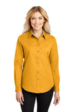 Sigma Gamma Rho Gold Ladies Long Sleeve Easy Care Shirt - Discontinued