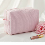 Sorority Waffle Make-Up Bag with Chenille Letters
