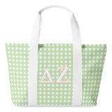 Delta Zeta Gingham Tote Bag