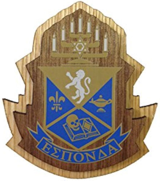 Alpha Epsilon Pi Large Wood Crest