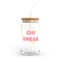 Chi Omega Cup with Yellow Flowers
