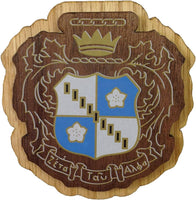 Zeta Tau Alpha Large Wood Crest