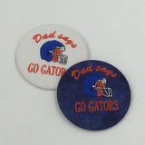 Dad Game Day Embroidered Button