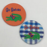 Florida Game Day Embroidered Button