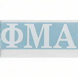 Frat Phi Mu Alpha Vinyl Decal